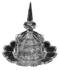 612. 19th C. Cut Crystal Serving Dish