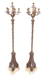 92. Pair of Neoclassical Torchieres