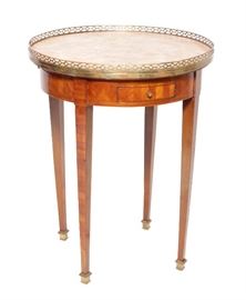 92a. Bronze Mounted Inlaid Bouillotte Table
