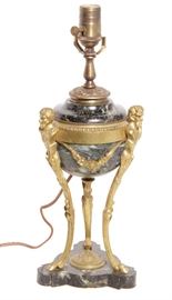 112. Louis XVI Style Bronze Lamp