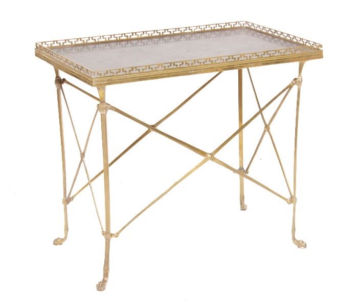 128a. Directoire Style Gilt Bronze Table