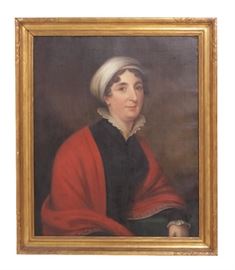 135. Portrait of Woman in Red Shawl