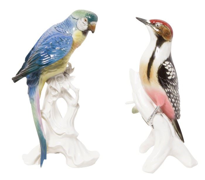 186. Pair Karl Ens Porcelain Birds