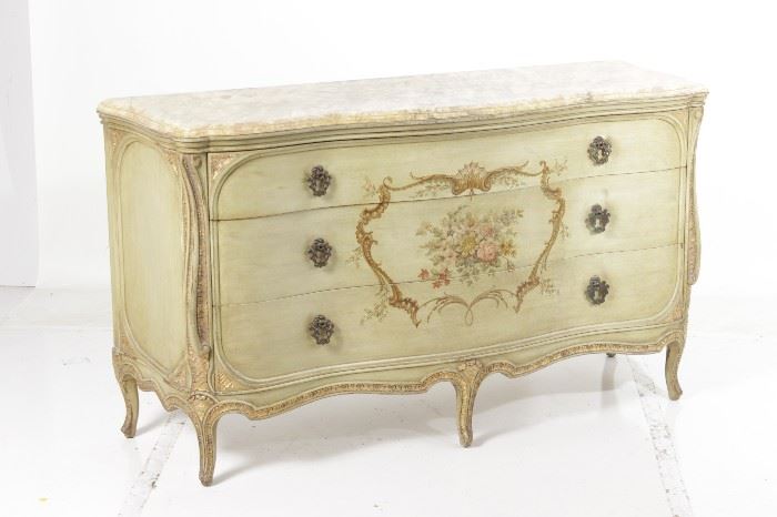 197. Louis XV Style Provincial Painted Chest