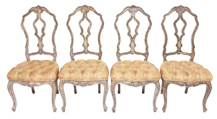 198. Four Venetian Style Dining Chairs