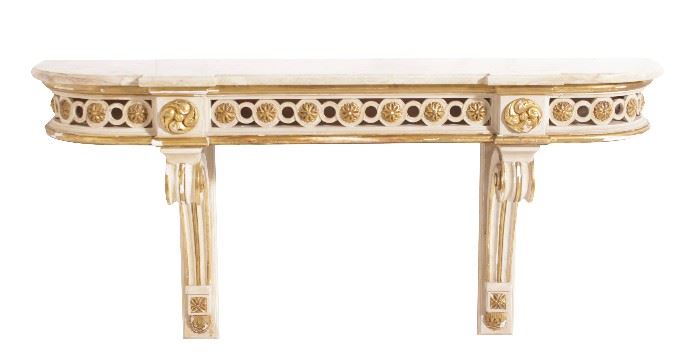 204. Louis XV Style Painted Wall Console