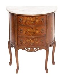 206. Louis XV style Diminutive Marquetry Commode