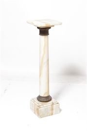 223. Bronze and Marble Pedestal