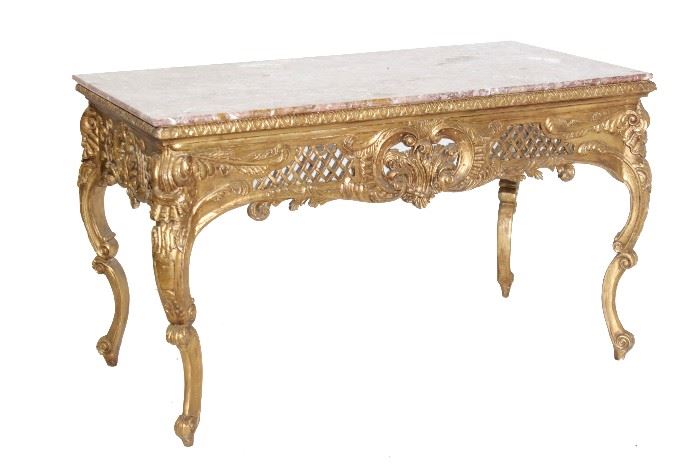 260. Giltwood Side Table