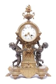 270. Louis XVI Style Bronze Clock