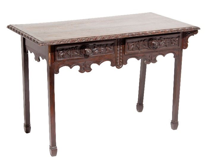 277. Ebonized Oak Side Table