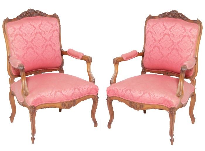 285. Pair of Louis XV Style Fauteuils