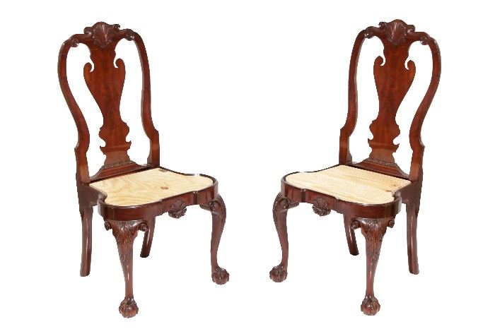 311. Pair Kindel Queen Anne Style Side chairs