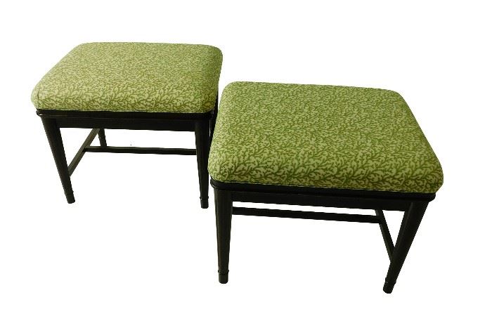 320a. Pair Ottomans from Breakers Hotel