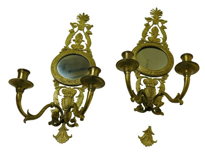 323a. Pair French Empire Style Appliques