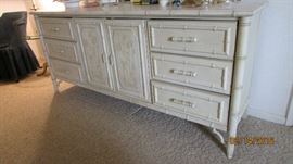 Triple dresser with mirror
