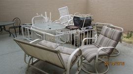 Some patio furniture