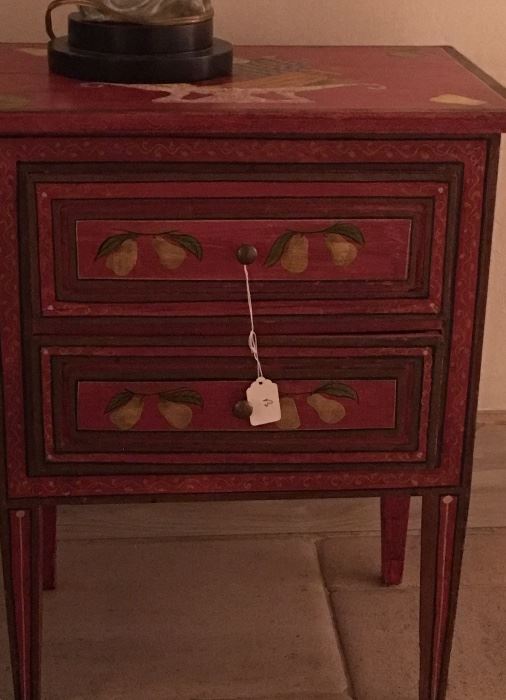 Handpainted small chest - very sturdy