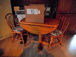 Wood table and chairs