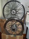 Chrome motor cycle rims