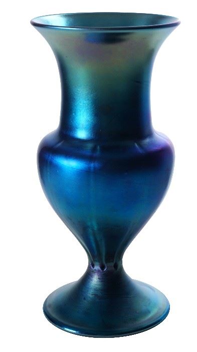 3. Tiffany Blue Aurene Glass Vase