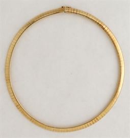 20. Impressive Ladies Omega 14K Gold Necklace