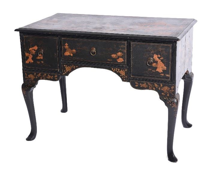 79. Queen Anne Lowboy With Chinoiserie Decoration