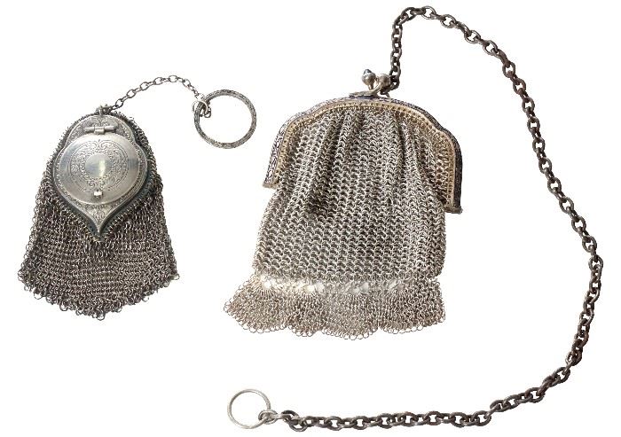 312. Two Silver Coin Purses