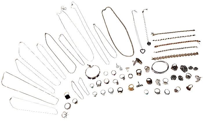 323. Large Assortment Of Estate Sterling Jewelry