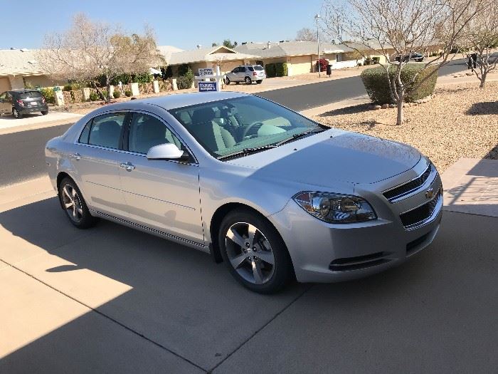 2012 Malibu LT with 21,000 original miles. Excellent condition. Must see. Sells to highest bidder regardless of price. No Minimums, No Reserve. (Only 10% buyer's Premium)