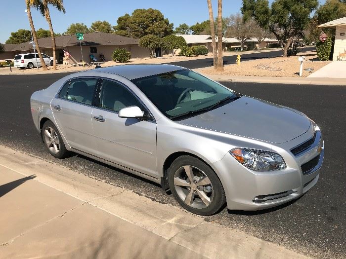 2012 Malibu LT with 21,000 original miles. Excellent condition. Must see. Sells to highest bidder regardless of price. No Minimums, No Reserve. (Only 10% buyer's Premium)