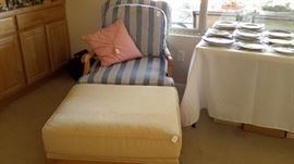 Reading chair and ottoman 