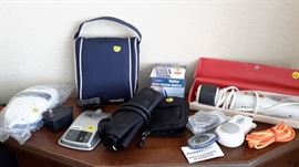 Diabetes blood checking machine, blood pressure machines and heat therapy machines 