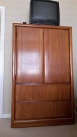 Tv closet or wardrobe armoire and tv