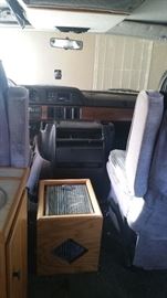 Inside the van