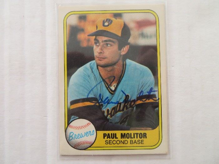 Autographed Paul Molitor