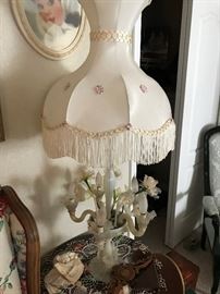 Antique Venetian Glass Lamp