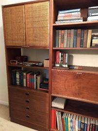 Set/3 MCM Danish teak bookshelves, in pristine condition.
