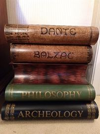 PAIR of vintage Italian metal side tables, from Gump's.