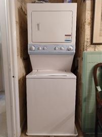 Almost new Frigidaire stacked washer/dryer unit, model #FLEB8200FS1.