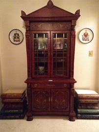 This is an Italian reproduction china cabinet, from Pineapple house - original price, $2,200.00.                   Umm hmm, no wonder they're out of business...