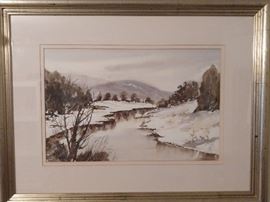 Original watercolor, by Lynn Llewellyn Davies, 1988.