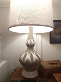 Fun MCM ceramic table lamp.