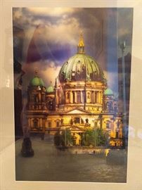 Large framed photo of Berliner Dom, by Knoxville, TN artist, LaVoy Whittaker.