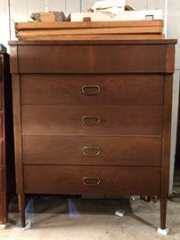 Yummy MCM 5-drawer dresser, by Stanley Furn. Co., High Point, NC, all oiled up for your pleasure - with beeswax, you sicko, what were you thinking?