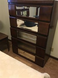 mirrored midcentury bedroom set"nifty"