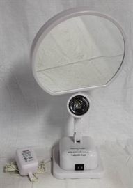 Vanity Simulated Daylight Double Sided Mirror w/ 2 ...