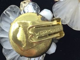 Vintage W. Germany clip earrings.