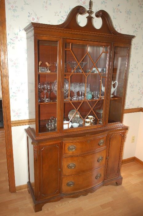 Beautiful antique china cabinet/hutch.  Very nice size.