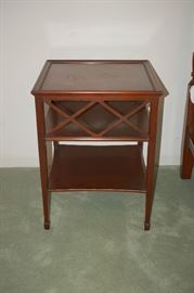 One of Two Matching Side Tables